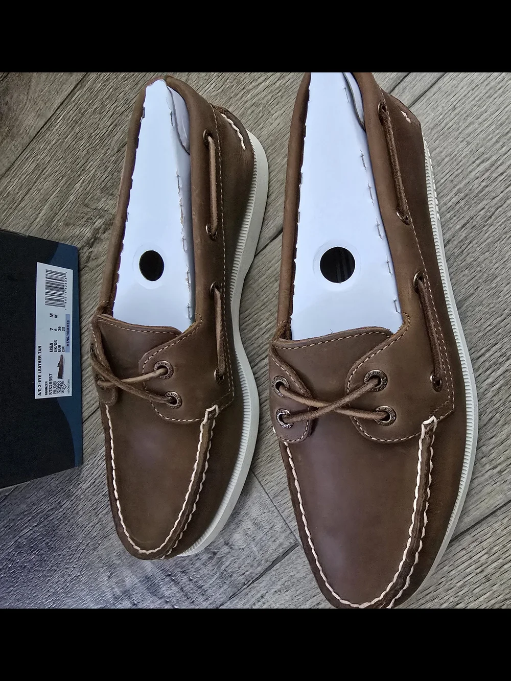 Sperry Brown Leather Two-Eye Classic Boat Shoes